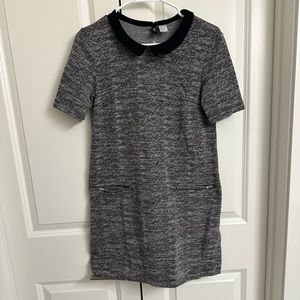 H&M Divided Women’s Gray and Black T Shirt Dress Size 8